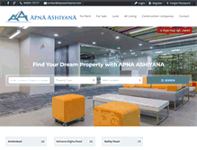 Tablet Screenshot of apnaashiyana.com